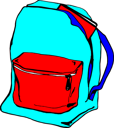 Free Stock Photos | Illustration Of A Blue Book Bag | # 7889 ...