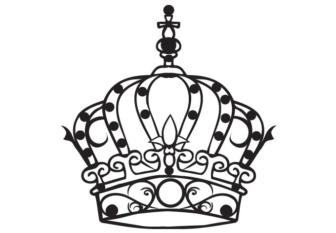 Princess Crown Wall Decal - Lovely Room Decor for Girls
