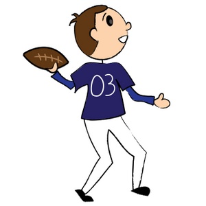 Kid Football Player Clipart - Free Clipart Images