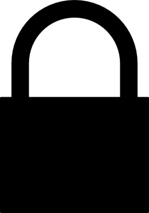 Aj Padlock Silhouette clip art - Download free Other vectors