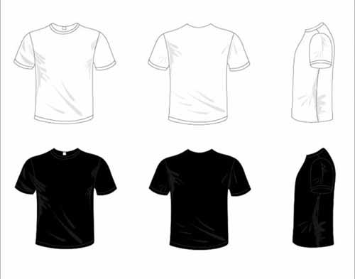 T-shirt Design Templates: 38 Sets Free Vectors