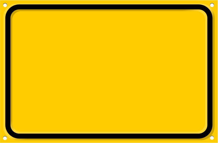 Imgs For > Blank Caution Road Sign