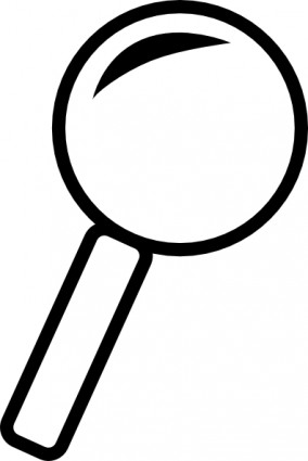 Magnifying Glass clip art Free vector in Open office drawing svg ...