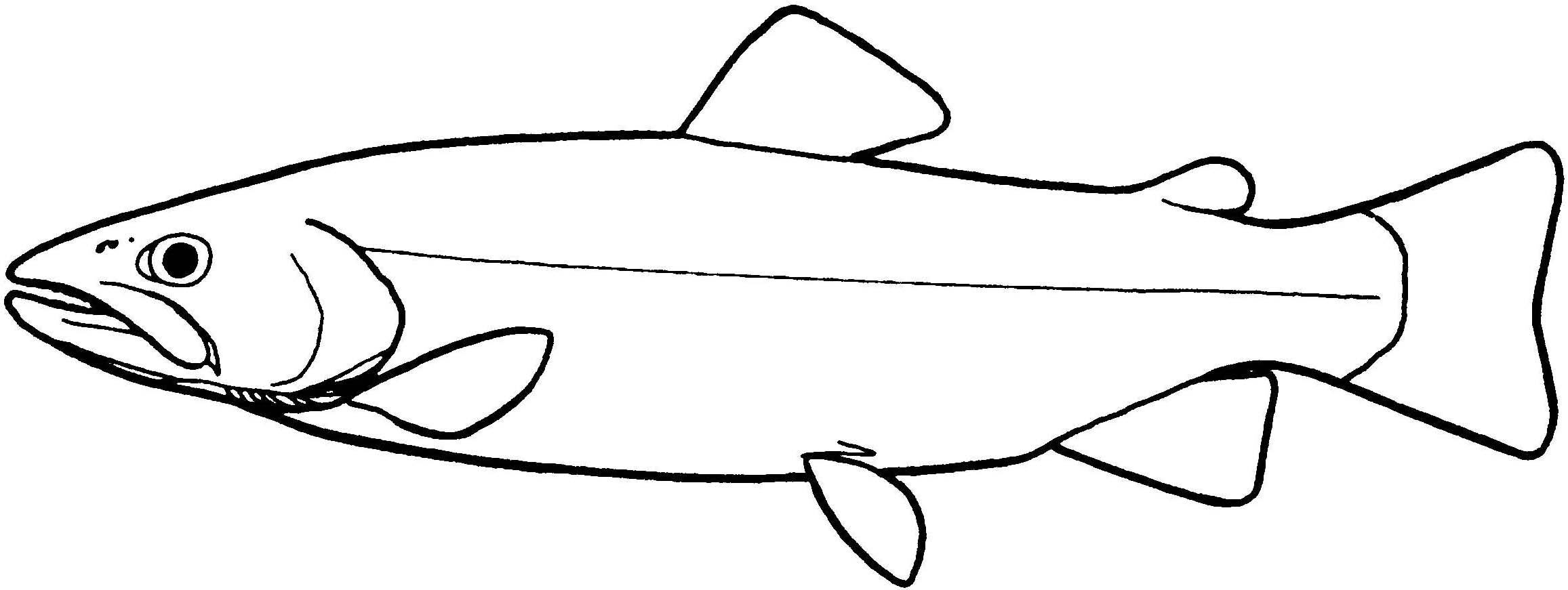 Best Photos of Simple Fish Pattern - Fish Cut Out Pattern to Color ...