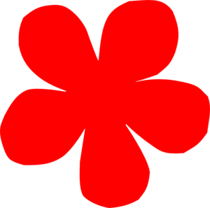 Red Flower Border Clip Art - Free Clipart Images