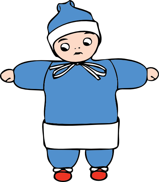 Snow Child clip art Free Vector / 4Vector