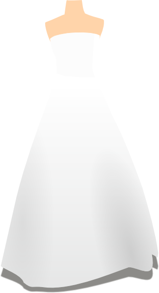 Wedding Dress Clipart Outline - Free Clipart Images