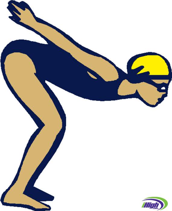 Swimming freestyle clipart girl