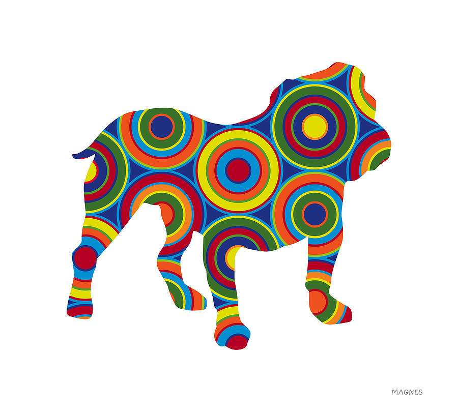 Bulldog Digital Art by Ron Magnes