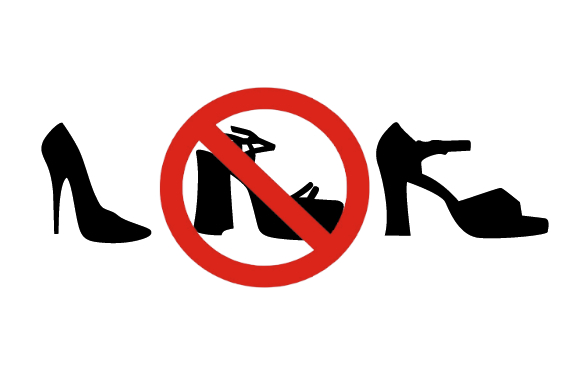 No shoes phone clipart