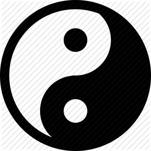 In, Yang, Yin, Yin-yang, Ying icon