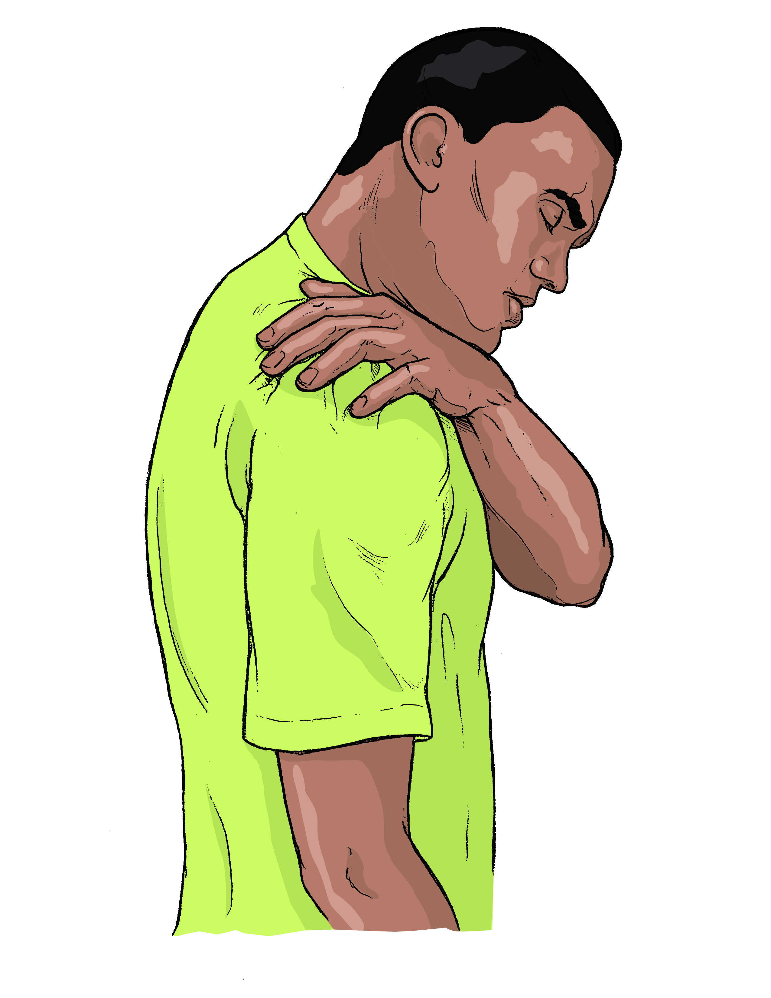 Sore muscles clipart