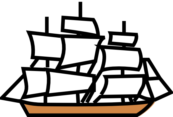 Sailing Ship clip art - vector clip art online, royalty free ...