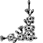 Flower Corner Borders 1 Decals