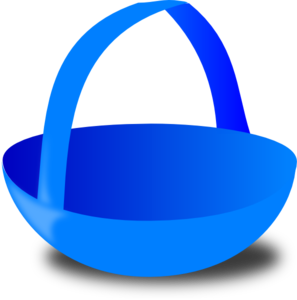 Blue Easter Basket Clip Art - vector clip art online ...