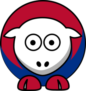 Sheep Philadelphia Phillies Team Colors clip art - vector clip art ...