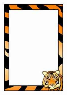 Japan-themed A4 page borders SparkleBox | Bordes