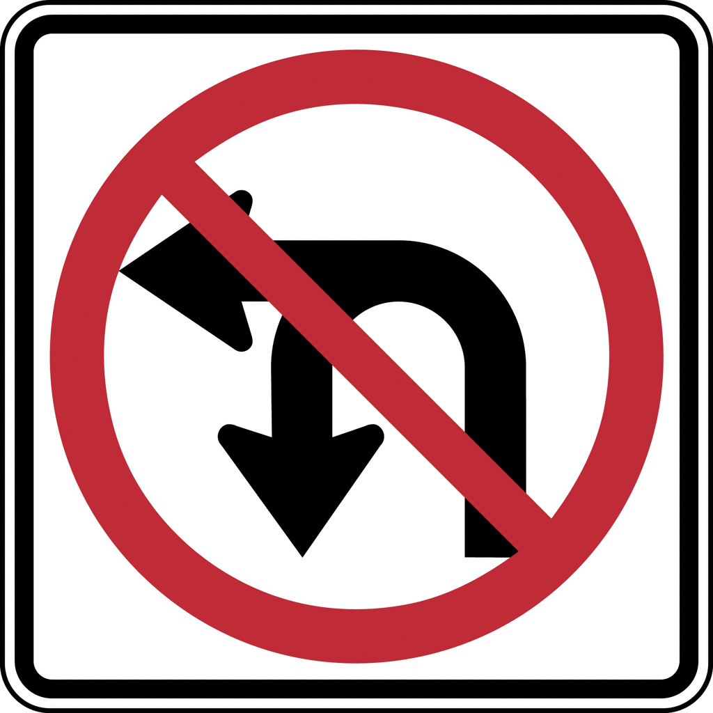 Keyword: "no u-turn" | ClipArt ETC