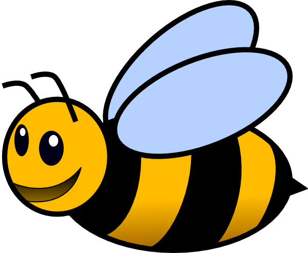 Bee Colored Clip Art - vector clip art online ...