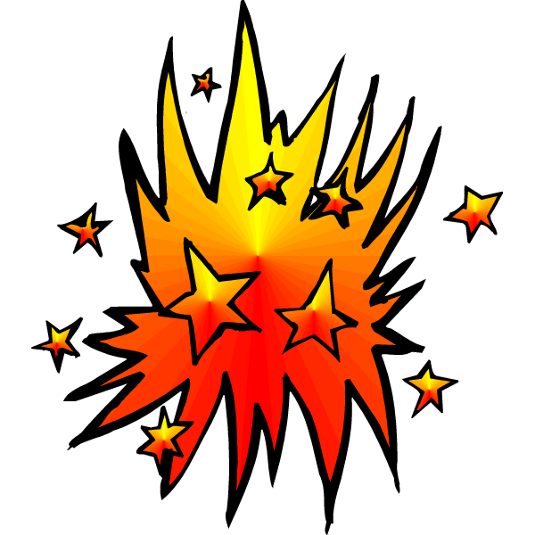 Cartoon Fire Works