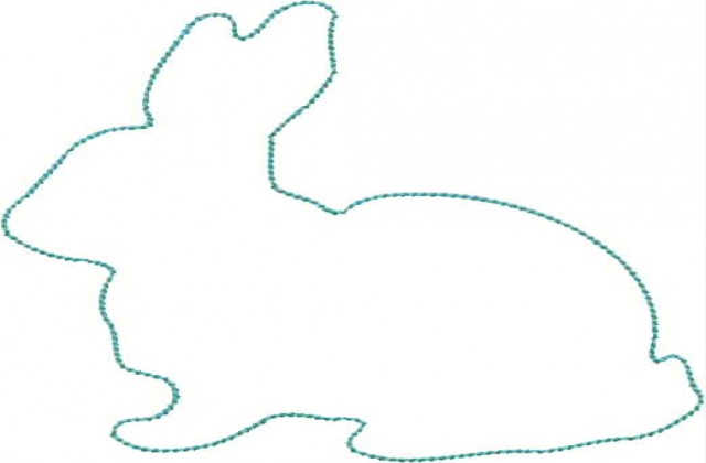 Easter Bunny Outline Clipart Best - Litle Pups
