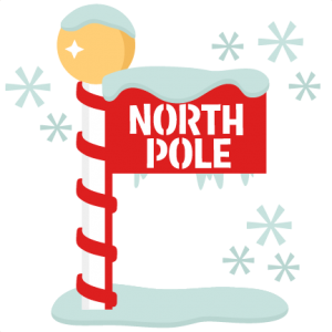 North pole sign clip art free