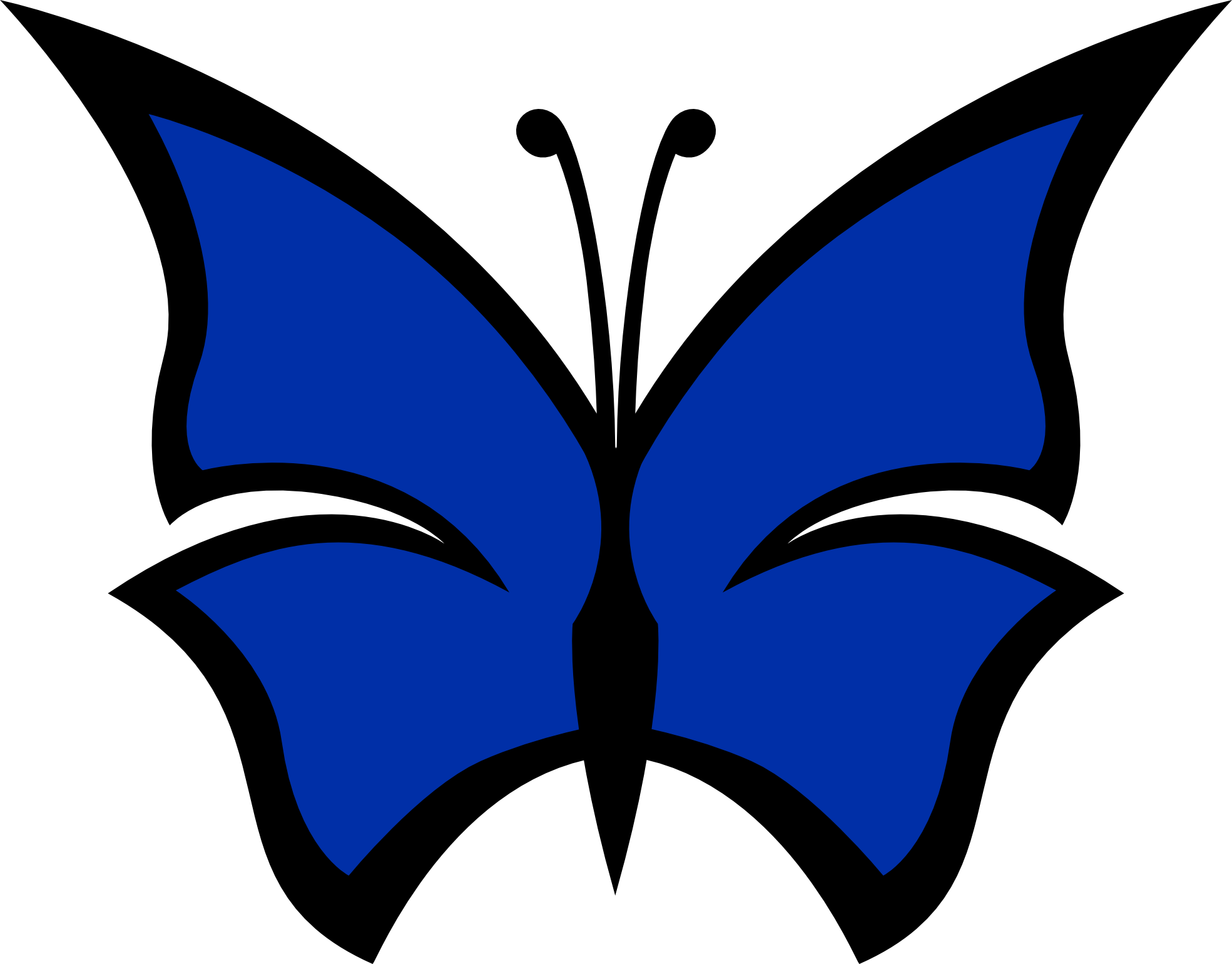 Blue Butterfly Clipart - Free Clipart Images
