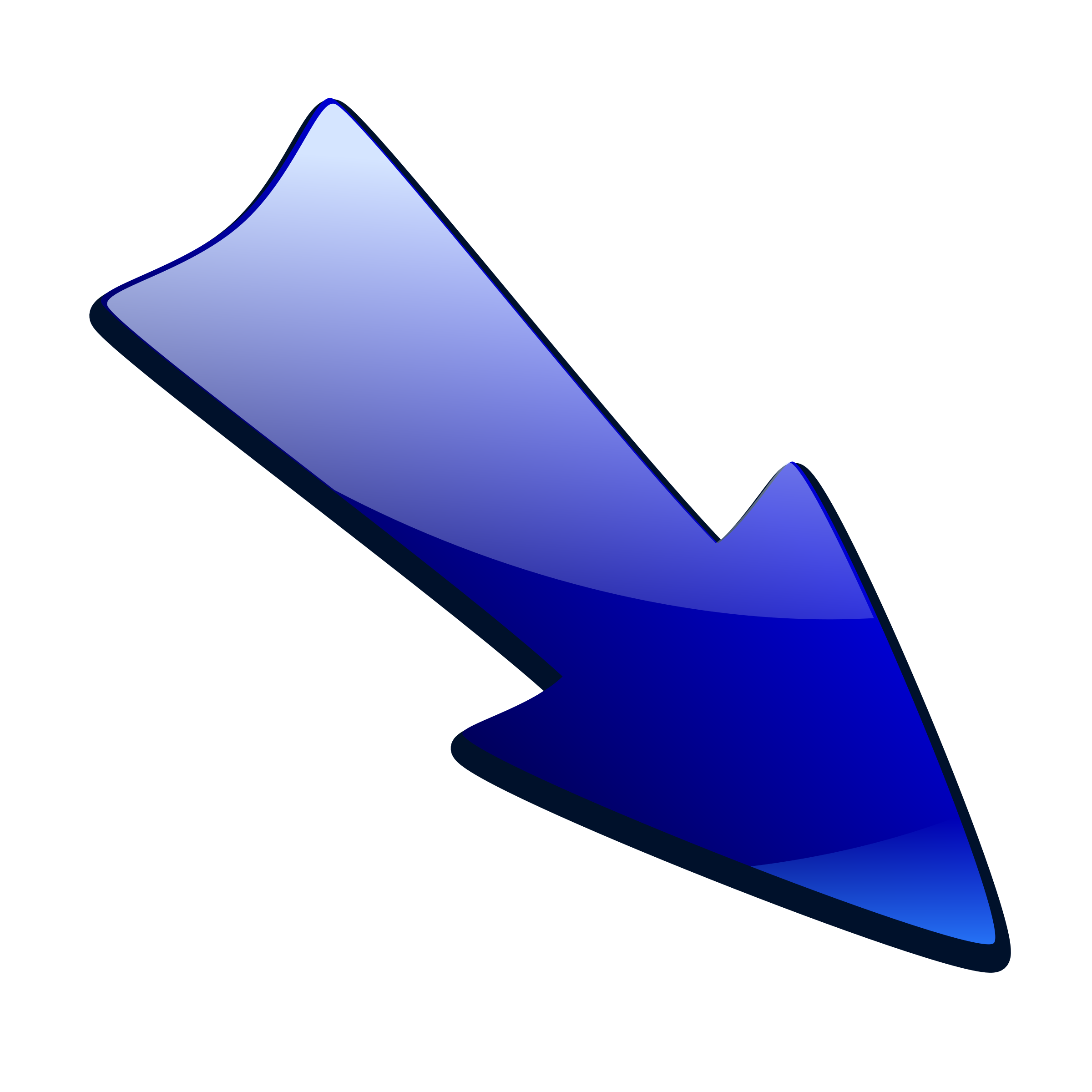 Clipart - Long Arrow Down Right