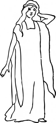 A Character Representing Faith clip art Vector clip art - Free ...