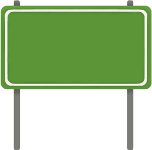 Blank Road Sign Clipart