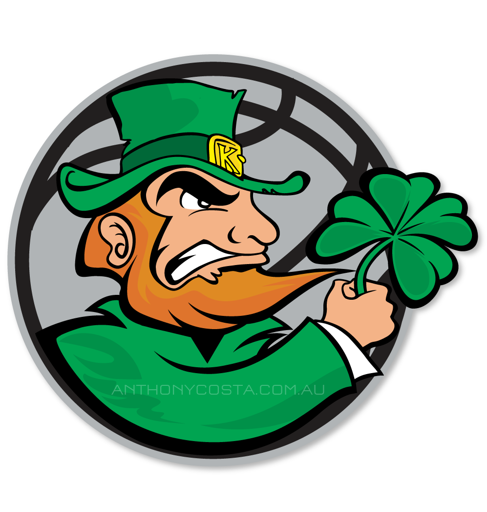 Kellyville Irish | basketball logo design by Anthony Costa