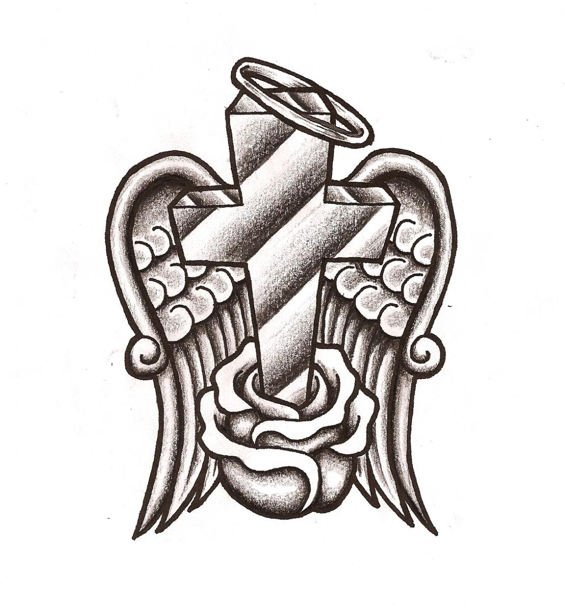 Drawings Of Crosses With Hearts - ClipArt Best