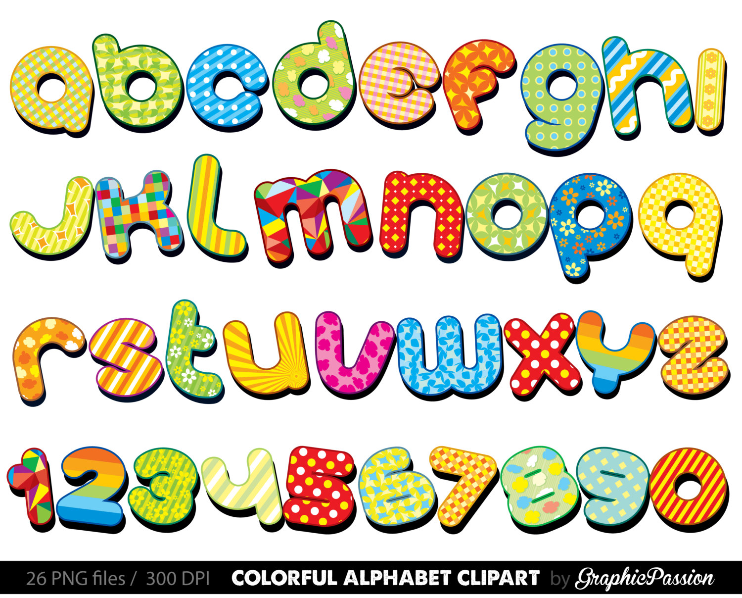Clipart Alphabet - Tumundografico