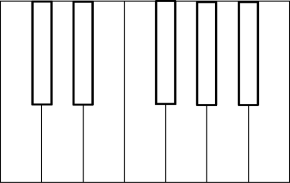 Piano Keys Template Clipart - Free to use Clip Art Resource