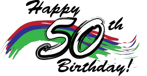 Happy 50th Birthday Clipart