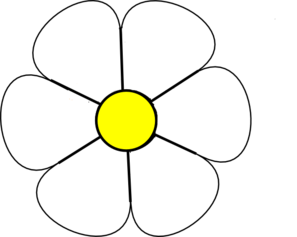 Black And White Daisy Clipart