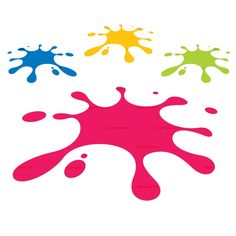Pink, Paint splatter and Art