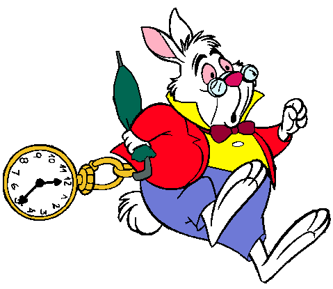 The White Rabbit Clipart from Disney's Alice in Wonderland ...
