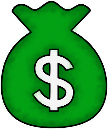 Green Money Bag Clip Art - Free Clipart Images