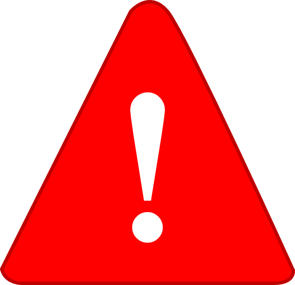 Exclamation Red Clip Art - vector clip art online ...