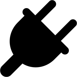 Black plug icon - Free black plug icons