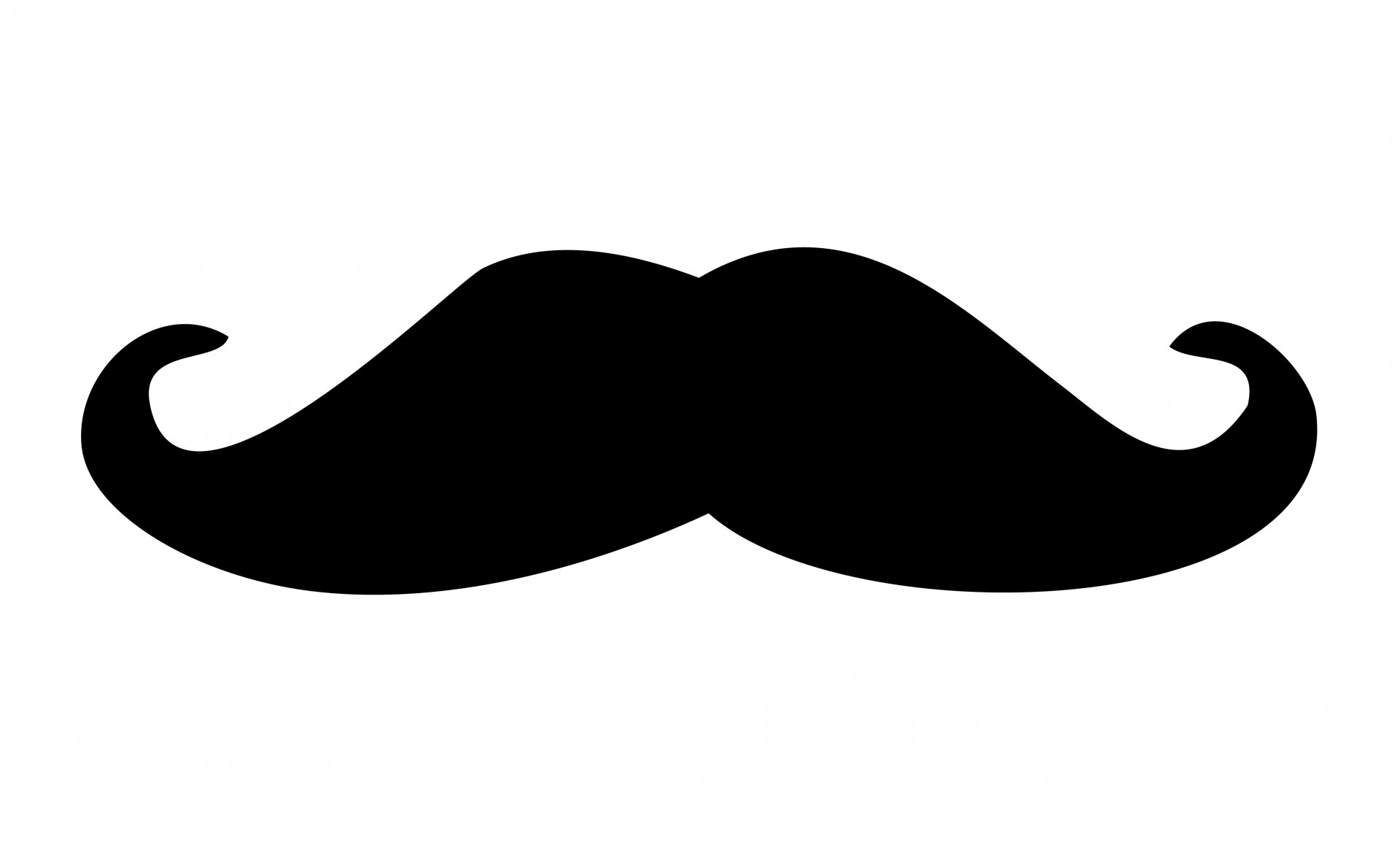 Black mustache clipart