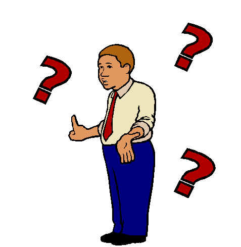 Confused Person Clipart