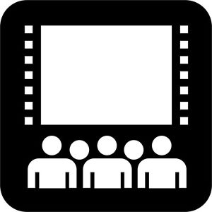 Movie Theater International Symbol Vinyl Sticker Window Wall Car ...