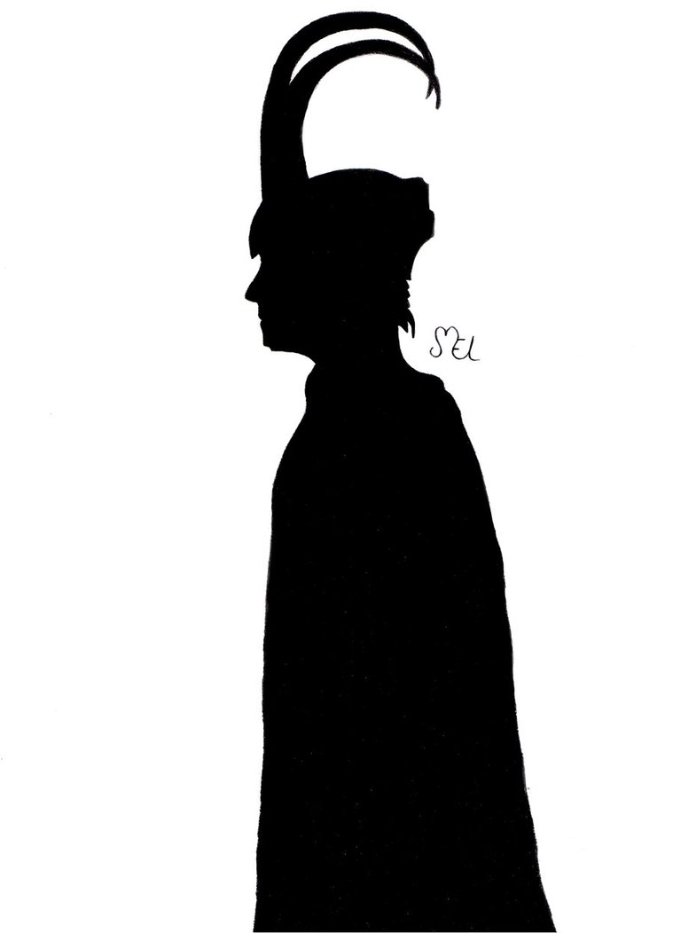 Loki silhouette by moniLainLP on DeviantArt