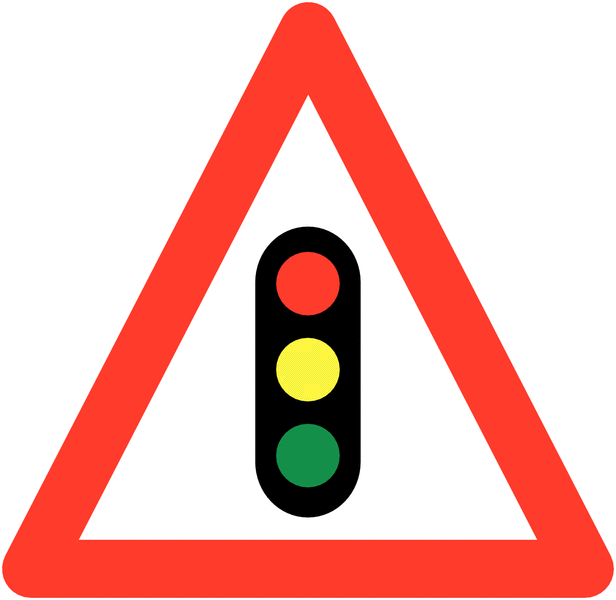 Traffic Lights - Class 1 Reflective Roll-Up Road Signs | Seton UK