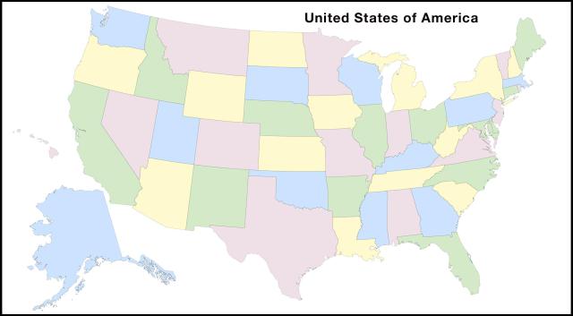 Clip Art of a Blank US Map ...