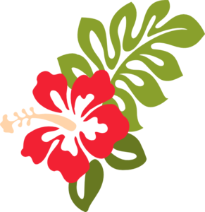Red Hibiscus clip art - vector clip art online, royalty free ...