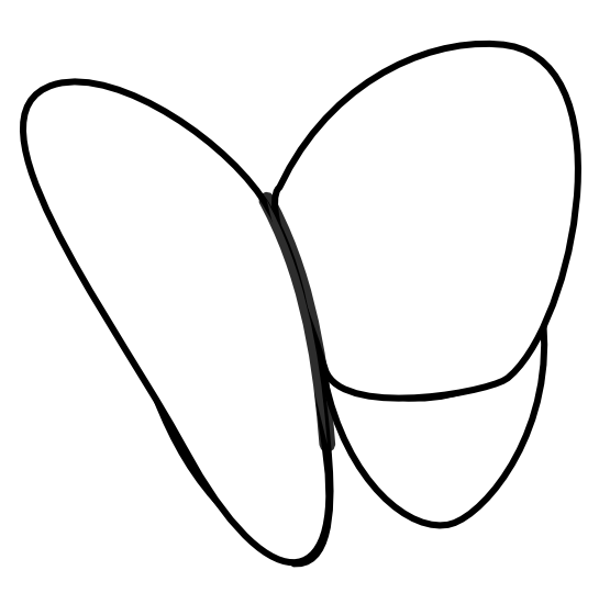 butterfly 59 black white line art drawing coloring book colouring ...