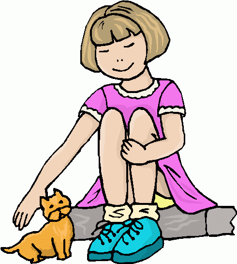 girl_&_kitten_2 clipart - girl_&_kitten_2 clip art
